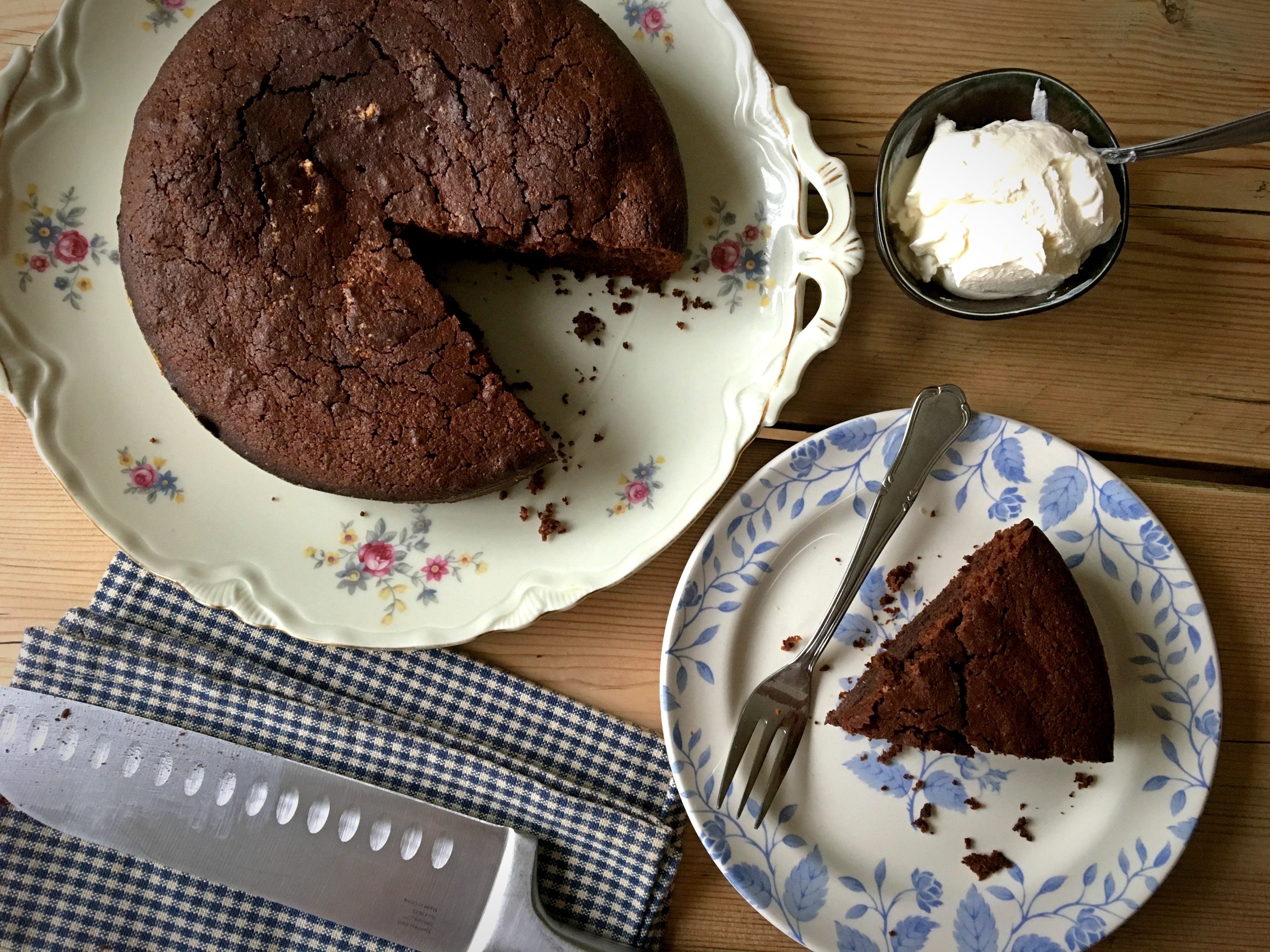 Elizabeth David's flourless chocolate cake